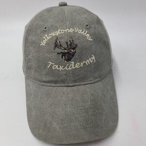 Yellowstone Valley Taxidermy Hat Adjustable Elk Strapback Gray Men Casual Wear